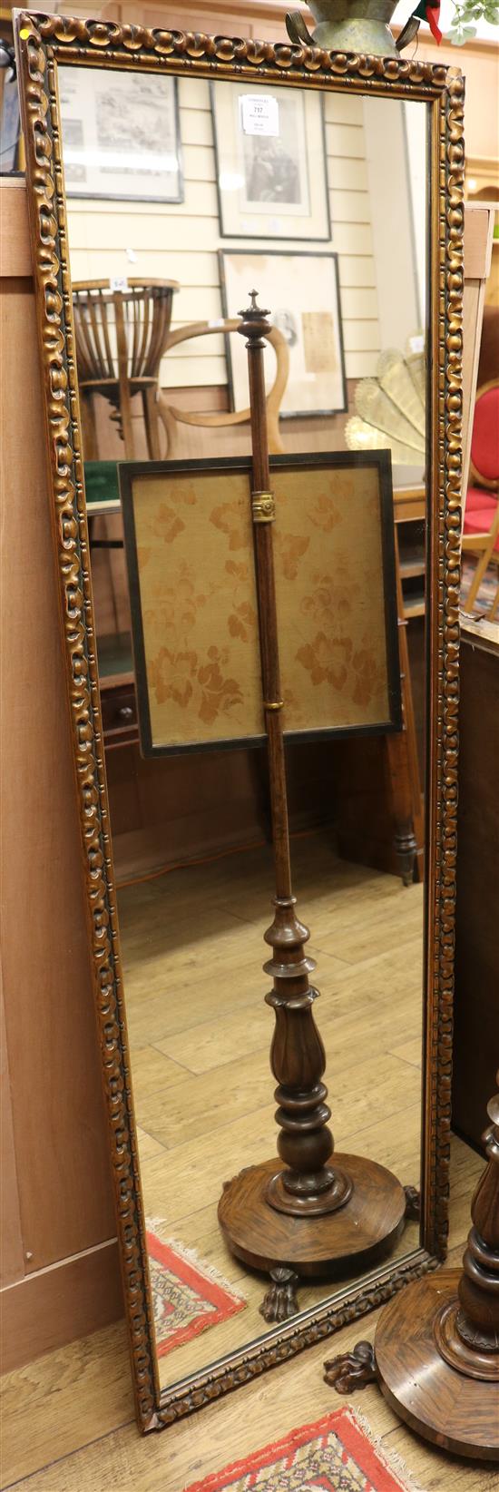 A gilt framed wall mirror, W.1ft 8in.